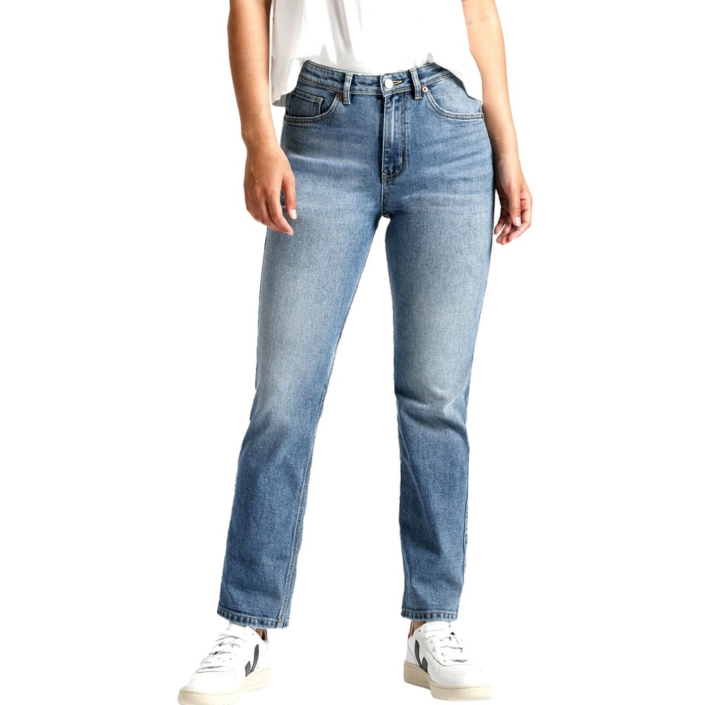 Midweight Performance Denim High Rise Straight Jean, 26X29 - Picture 1 of 6
